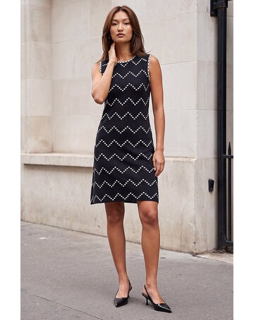 Roman Chevron Knit Dress