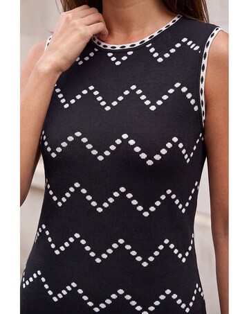 Roman Chevron Knit Dress
