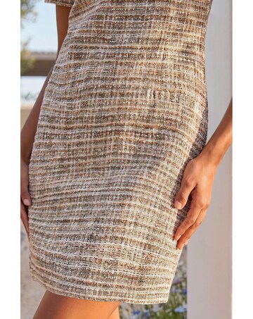 Roman Textured Pocket Shift Dress
