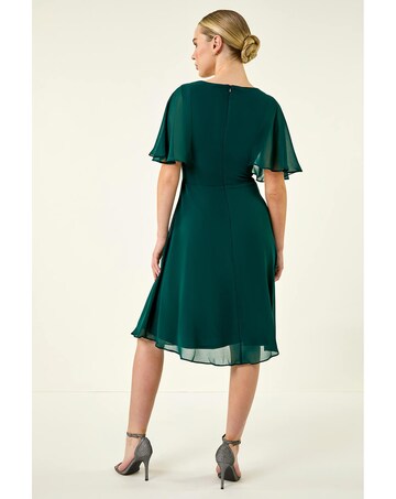 Roman Petite Embellished Skater Dress