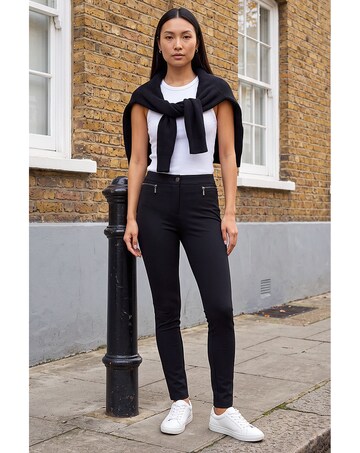 Roman Zip Detail Stretch Trouser