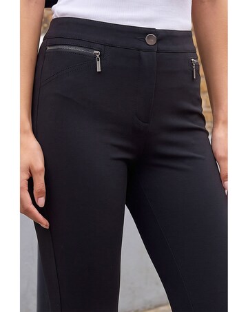Roman Zip Detail Stretch Trouser