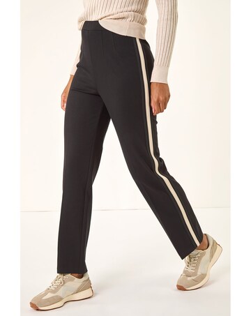 Roman Straight Leg Side Stripe Trousers