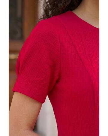 Roman Petite Textured Midi Dress