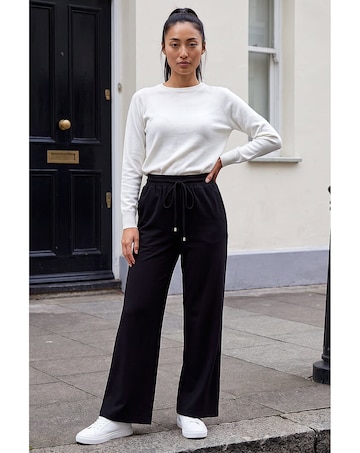 Roman Petite Drawstring Ponte Trouser