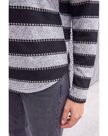 Roman Stripe Jersey Snit Top