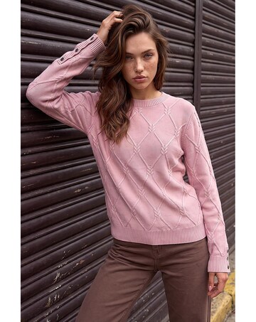 Roman Petite Button Cuff Knit Jumper