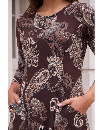 Roman Paisley Pocket Tunic Top