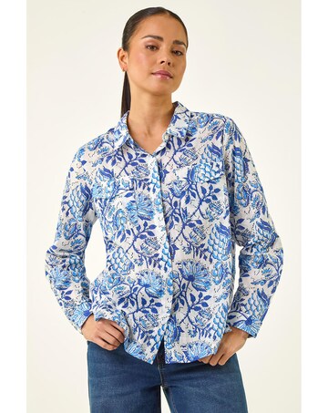Roman Petite Floral Embroidered Blouse