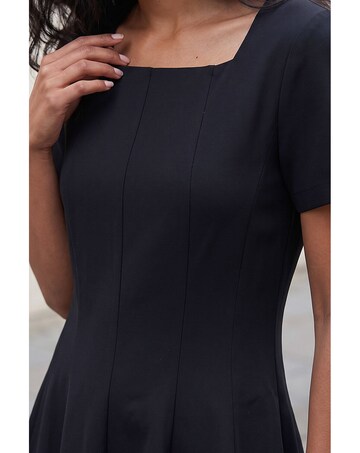 Roman Square Neck Panel Dress