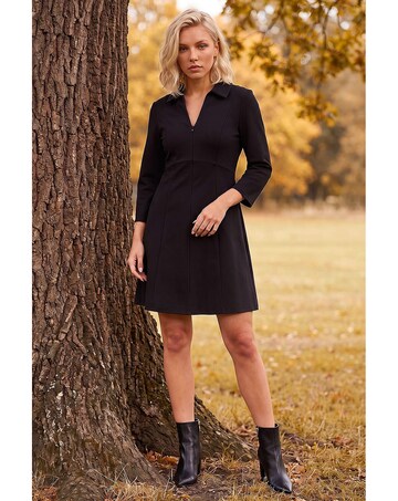 Roman Petite Zip Front Dress
