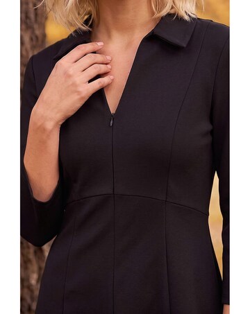 Roman Petite Zip Front Dress