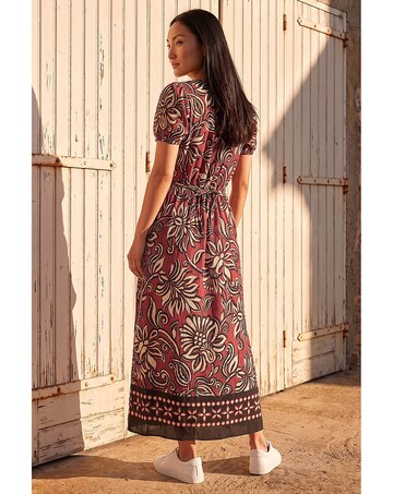 Roman Border Print Dress