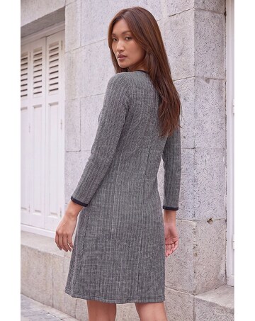 Roman Textured Border Dress