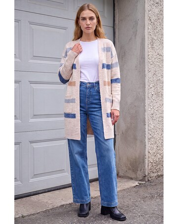 Roman Soft Knit Stripe Cardigan