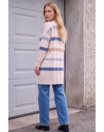 Roman Soft Knit Stripe Cardigan