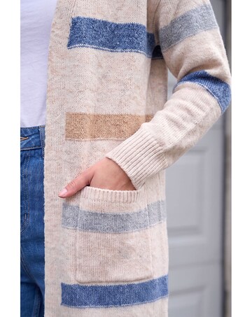 Roman Soft Knit Stripe Cardigan