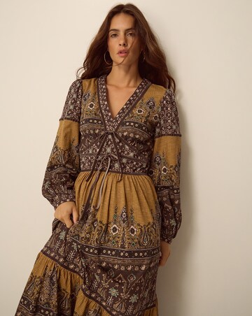 Monsoon Branwen Floral Print Midi Dress