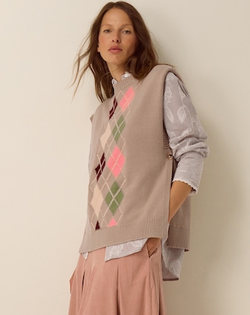 Monsoon Ariana Argyle Knitted Vest