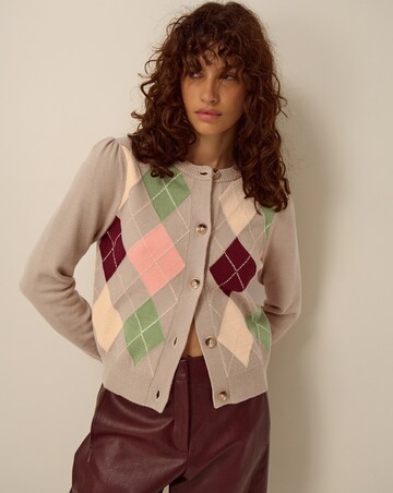 Monsoon Alba Argyle Cardigan