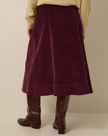 Monsoon Yasmin Corduroy Midi Skirt