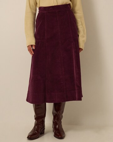 Monsoon Yasmin Corduroy Midi Skirt