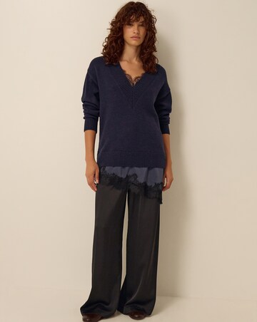 Monsoon Lilah Lace Trim Jumper