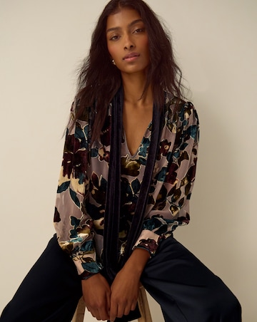 Monsoon Ayla Floral Devore Blouse