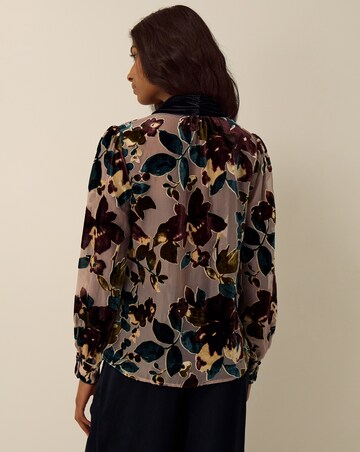 Monsoon Ayla Floral Devore Blouse