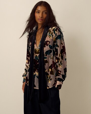 Monsoon Ayla Floral Devore Blouse