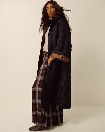 Monsoon Andi Quilted Longline Coat