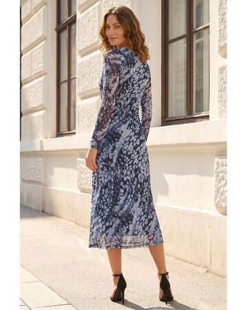 Roman Petite Abstract Mesh Dress