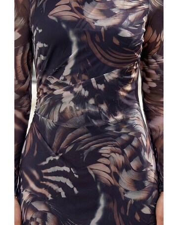 Roman Petite Abstract Mesh Dress