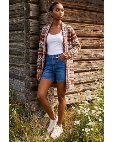Roman Petite Aztec Longline Cardigan