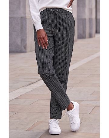 Roman Petite Spot Print Stretch Trouser