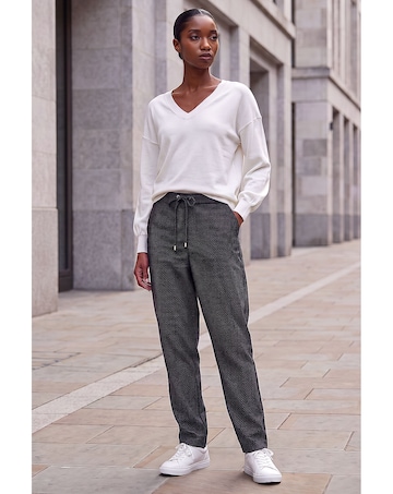 Roman Petite Spot Print Stretch Trouser