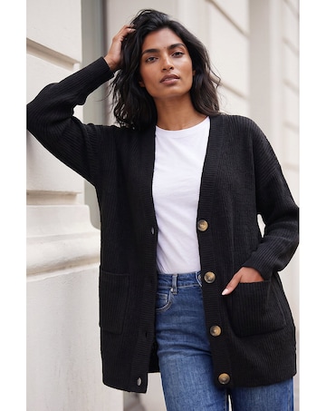 Roman Relaxed Longline Cardigan