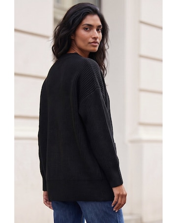 Roman Relaxed Longline Cardigan