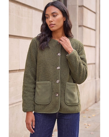 Roman Fleece Front Pocket Jacket