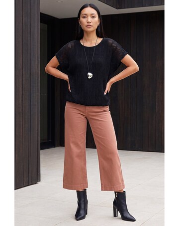 Roman Textured Overlay Top