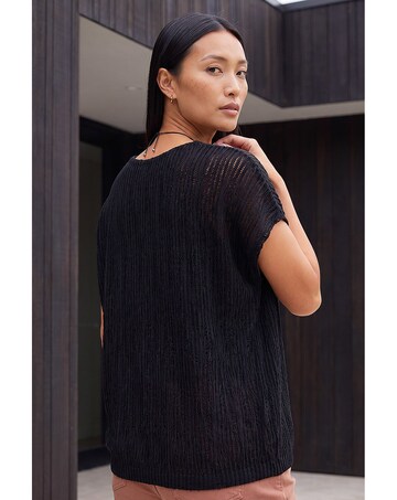 Roman Textured Overlay Top