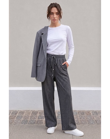 Roman Petite Wide Leg Stretch Trouser