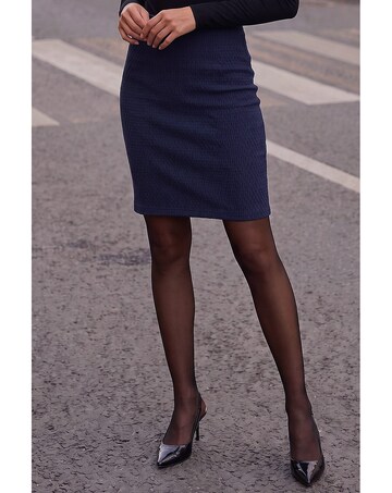 Roman Short Elastic Waist Jersey Skirt