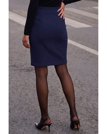 Roman Short Elastic Waist Jersey Skirt
