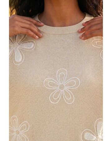 Roman Soft Floral Embroidered Jumper