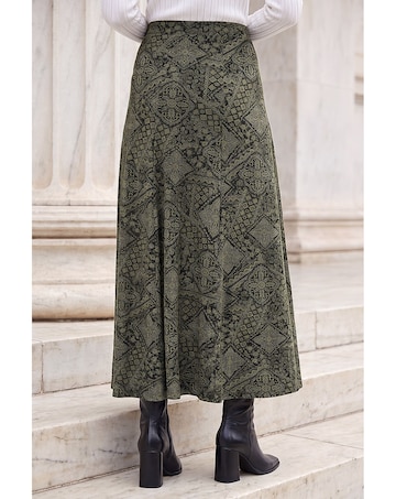 Roman Abstract Midi Skirt