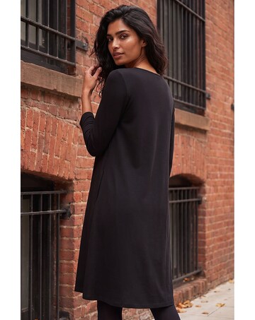 Roman A-Line Pocket Detail Swing Dress