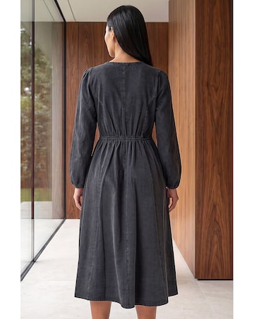 Roman Button Through Midi Dress