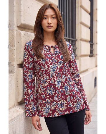 Roman Floral Soft Touch Top
