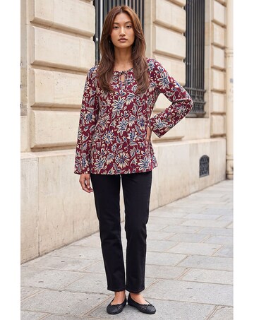 Roman Floral Soft Touch Top